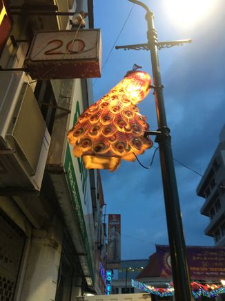 Street light in little India