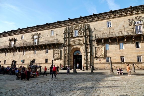 Our hotel, a former medieval hospital for the Pilgrims walking the Camino Way who arrived in Santiago sick, is located on the main square right next to the Cathedral. Ignorant me, I hadn’t realized Santiago was THE end of the pilgrimage. 