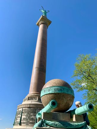 Civil War Monument honoring all the deceased union army soldiers.