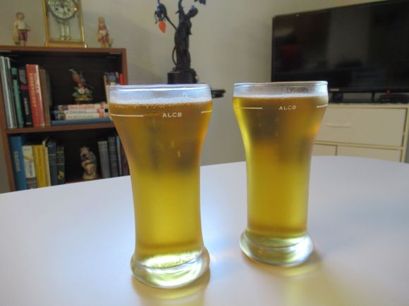 Using  50 year old beer glasses, these are almost antiques !