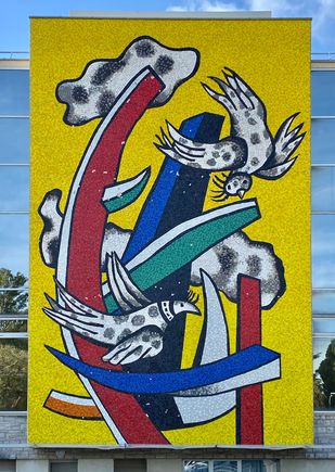 Modern mosaics at the Léger museum in Biot