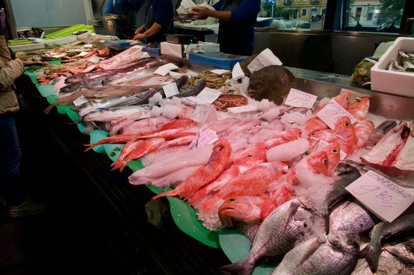 Lots of fresh seafood, too.
