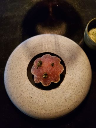 Dill - Appetizer: Lumpfish roe, angelica