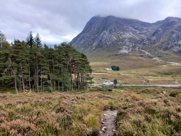 Initial views of the wee white house in the distance