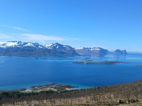 View of the fjord, and Skaland 