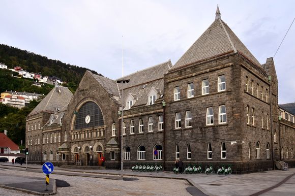 Bergen Train Station, rather quiet today