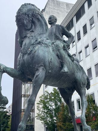Obligatory Statue across the street from the Train Station