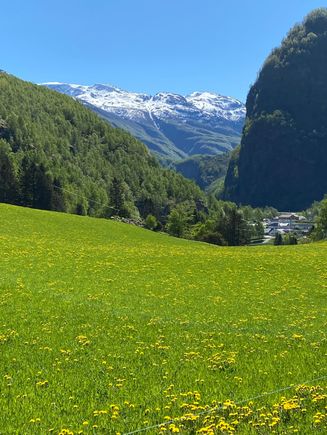 On the road to Flåm 