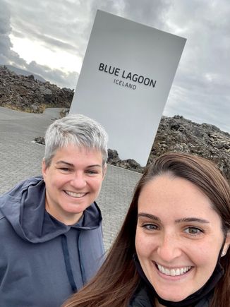 I was the first one in the lagoon! So fun. 