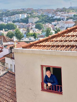 View (of our apartment) from the Almedina tower 
