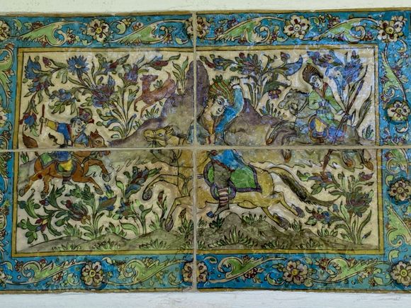 For some art appreciation: A mosaic that’s on the entry of our house. 