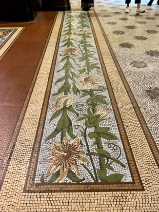 Floor mosaics are quite impressive 