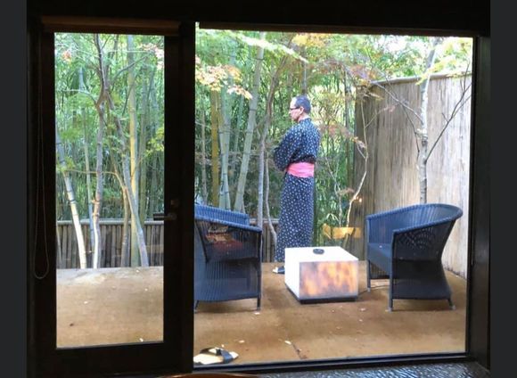 Cooking off on the terrace 