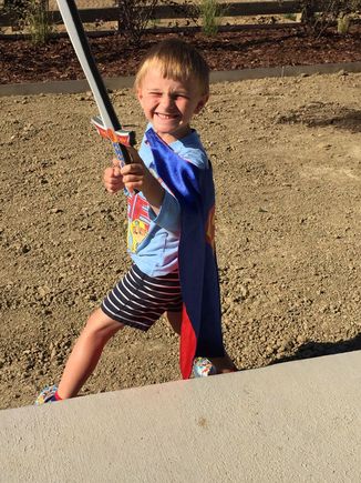 Liam is willing to protect his grandma from the crazies 