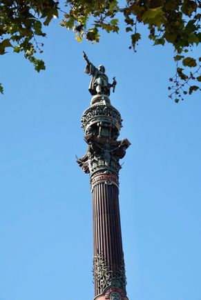 Christopher Columbus Memorial. Spain’s biggest holiday, it’s National Day, is the day he “discovered” (by accident) North America, Oct 12. 