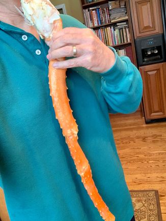 We could probably split this one. Will likely end up eating  half of Joyce’s, too. Hope we have a pound of butter, lol. 