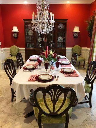 I hope I remember to take the dish towel from under the flower container! 