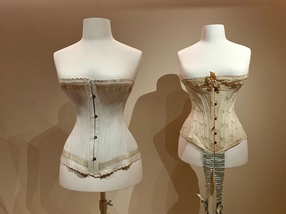 So that’s what was underneath all those teeny waisted gowns.