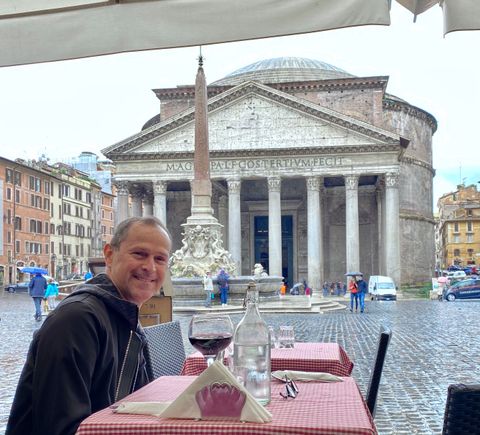Lunch with an old friend (No, not Sam, the Pantheon!)