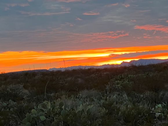 Sunset photo from Big Bend.