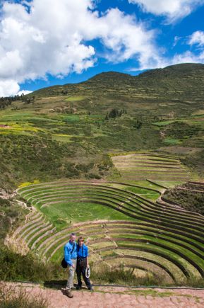 Sacred Valley, this is where they experimented on growing hundreds (?) of different potatoe varieties 