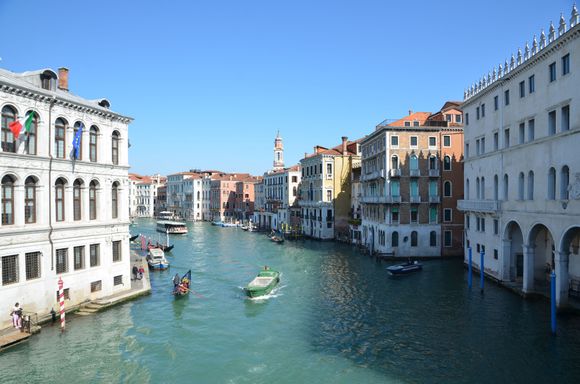 View from Rialto bridge in northern direction