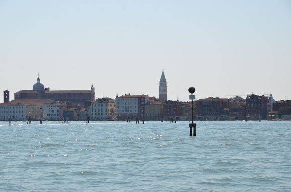 view back from the boat