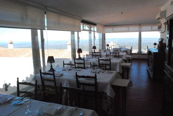 Views from the Marvão Pousada's dining room