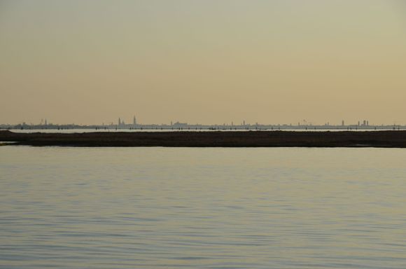 Venice in the distance (zoomed)