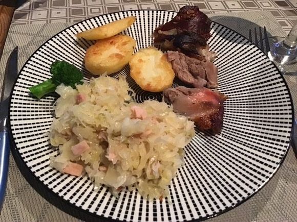 And Sauerkraut, and roast potatoes....