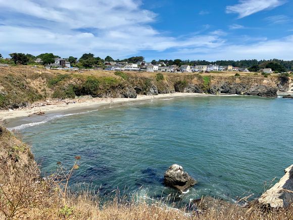 Mendocino in the background 