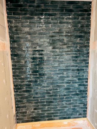 Tile that will be on all walls of the shower.