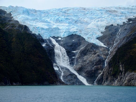 Glacier Alley waterfall