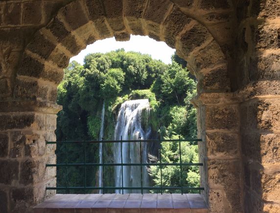 At Cascata delle Marmore in Umbria