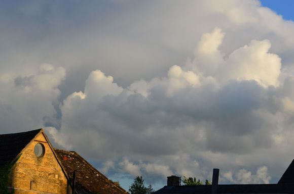 Buttery yellow stone is everywhere in CC.