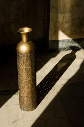 Intriguing object in our apartment lobby.