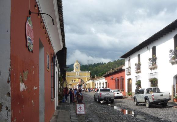 The Santa Catalina arch (of course).
