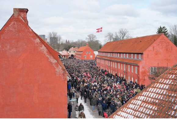 Silent Protest outside US embassy Copenhagen