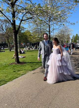 Wedding couples in Eyre Square