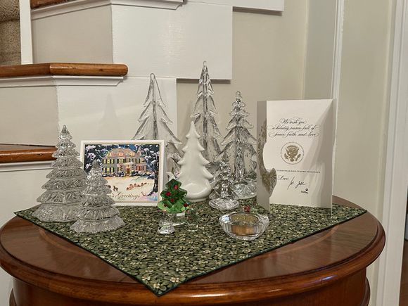 Christmas cards from Joe, Jill, Kamala and Doug. 