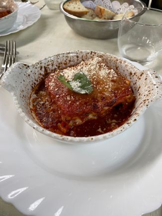 Melt in your mouth homemade lasagna. 