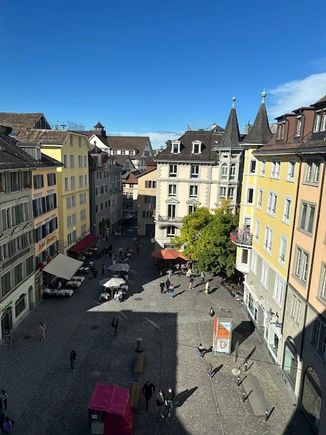 view from our hotel in Zurich