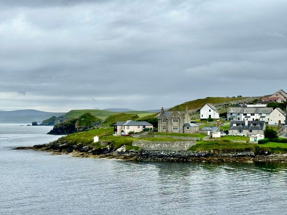 Entering Lerwick harbor 