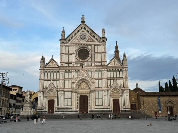 Basilica di Santa Croce - because it was evening the Basilica was closed so we weren't able to see the interior, which I understand is amazing.