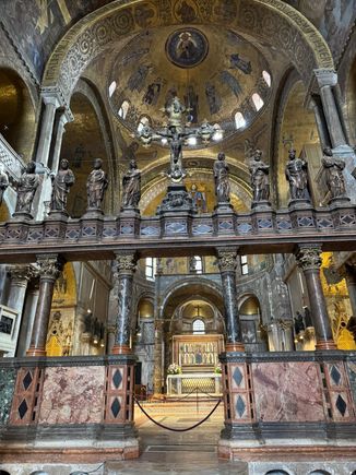 So much gold and bling in St. Mark's Basilica