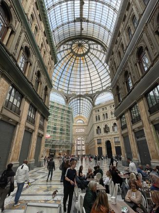 Galleria Umberto I, a shopping "mall" that was built built between 1887-1890, along Via Toledo