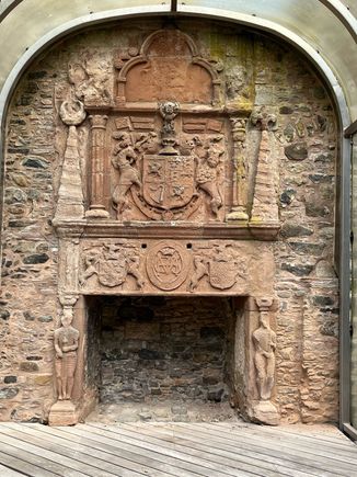Huntly fancy fireplace 