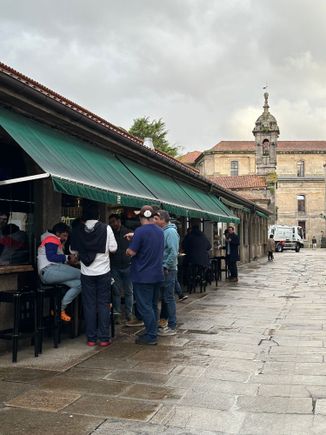 Terrace area of ABASTOS 2.0.   Would be lovely on a drier evening