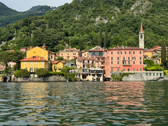 Beautiful colorful buildings - typical Lake Como views
