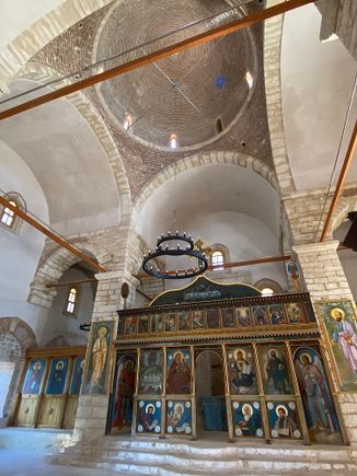 Inside the Byzantine church